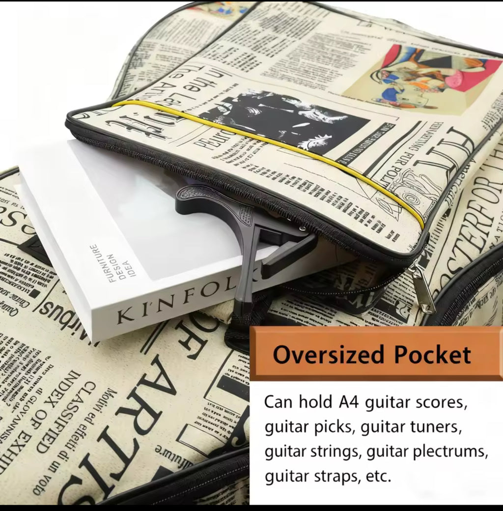 lightweight 41 inch acoustic guitar gig bag suitable for students and beginners
