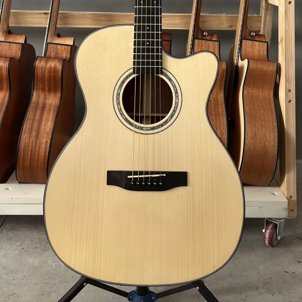 X-Series C40S 40-Inch Cutaway Acoustic Guitar – Solid Spruce Top, Mahogany Back & Neck