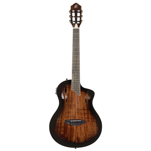 electric nylon string guitar cutaway body for live performance Australia