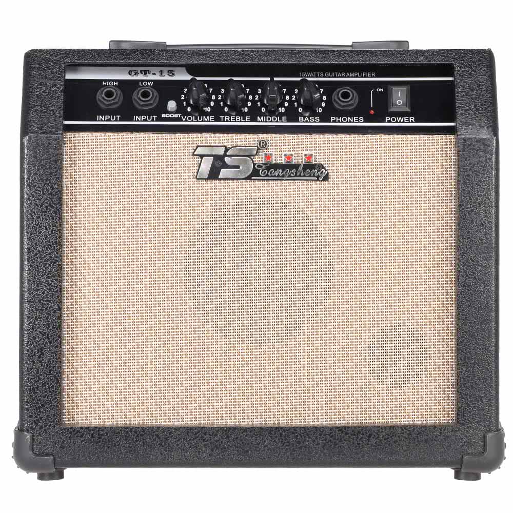 15W electric guitar practice amp front view — compact beginner guitar amp for sale in Sydney, Australia.