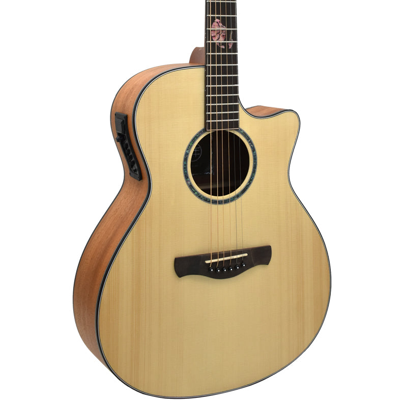 X-Spruce Pro 40" Acoustic-Electric Guitar – Natural & Retro Colours
