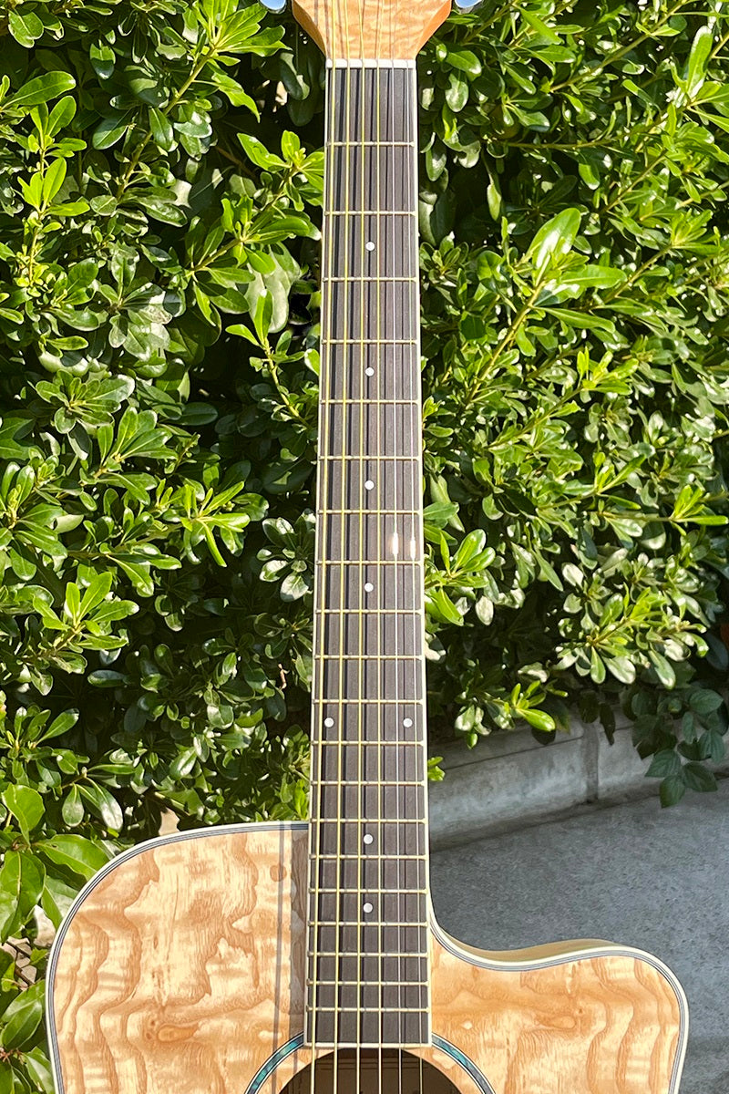 X-Wavewood 41" Acoustic Guitar – Natural Wood Pattern, Basswood Body, Mahogany Neck