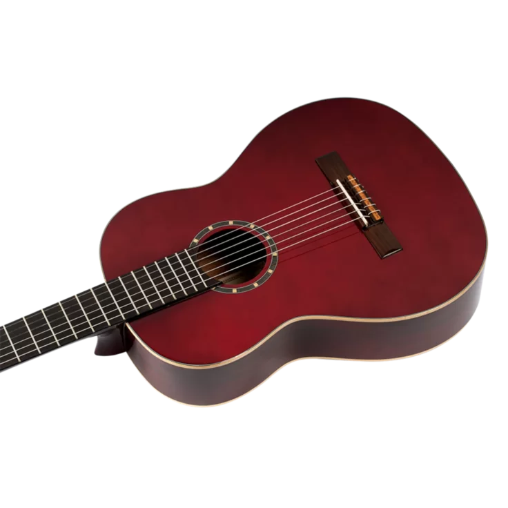 Ortega Family Series Nylon String Classical Guitar – Full Size, Wine Red (ORT-R121-WR)
