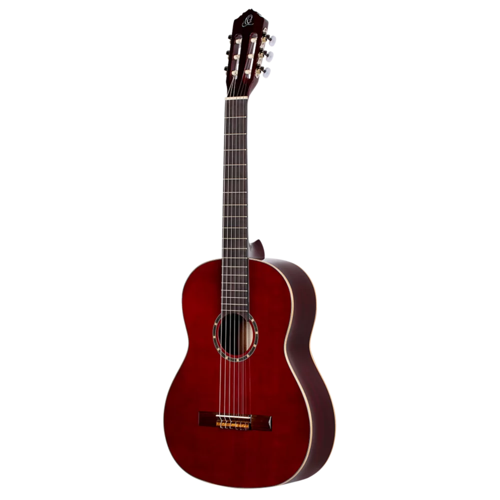 Ortega Family Series Nylon String Classical Guitar – Full Size, Wine Red (ORT-R121-WR)