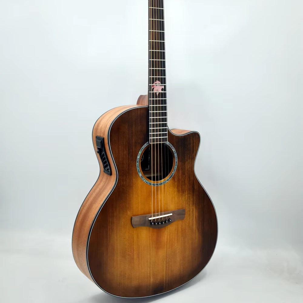 X-Spruce Pro 40" Acoustic-Electric Guitar – Natural & Retro Colours