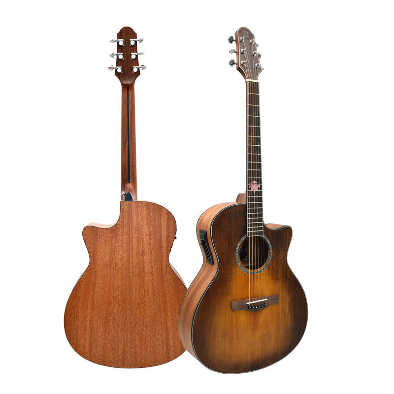 X-Spruce Pro 40" Acoustic-Electric Guitar – Natural & Retro Colours