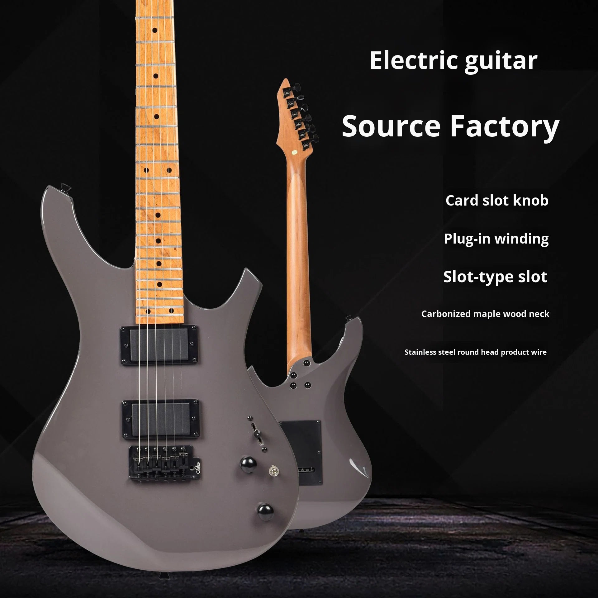 X-Metal Pro 39" Electric Guitar – Dual Humbucker | Carbonised Maple Neck