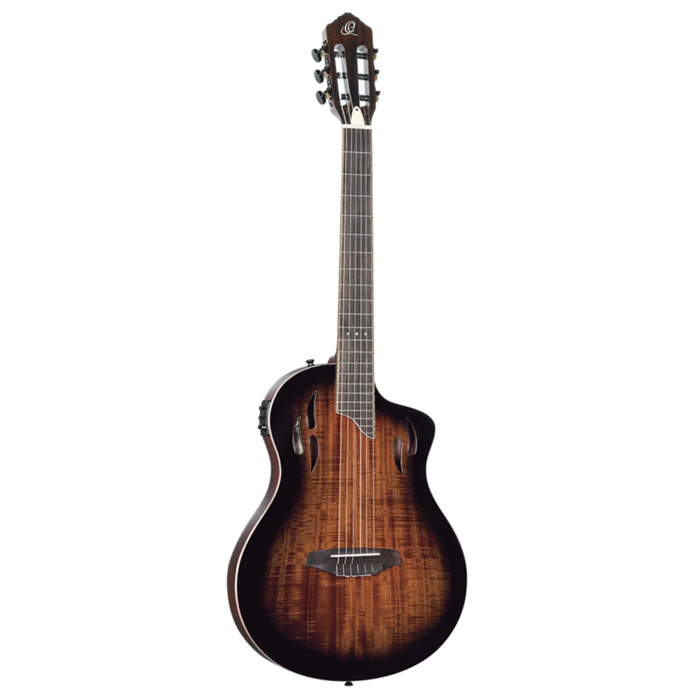 Electric nylon string guitar in acacia burst finish for sale online in Sydney Australia