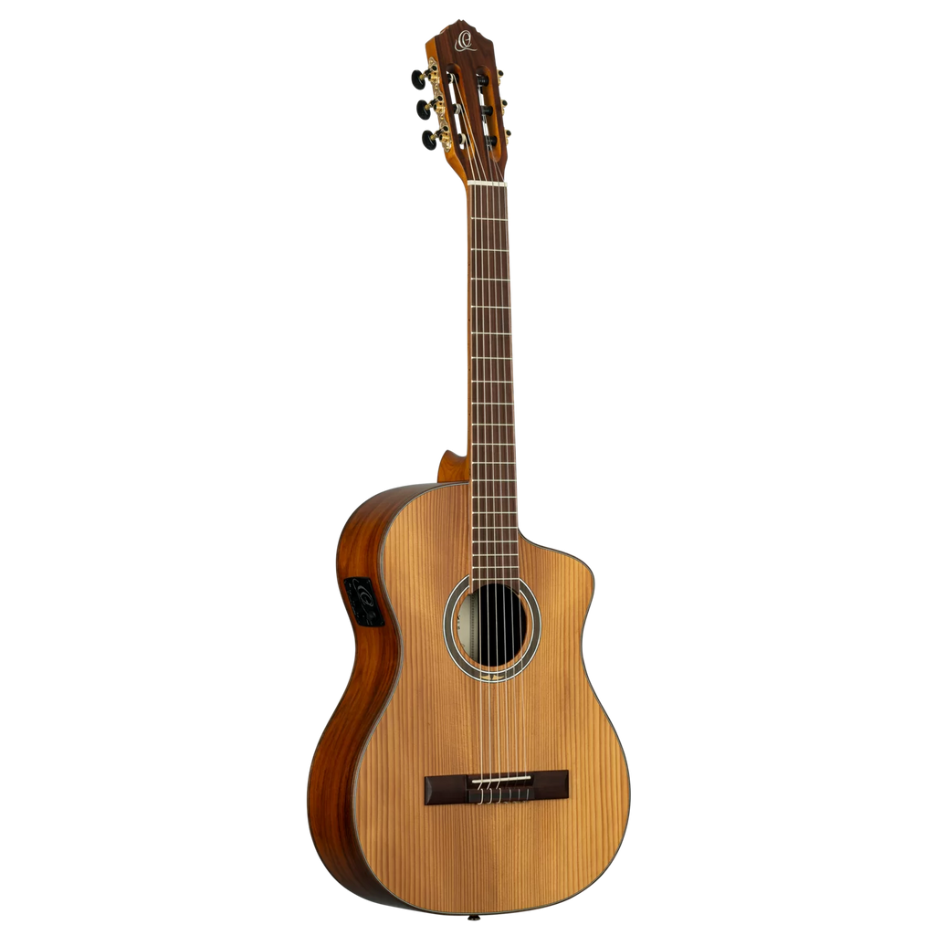 Sydney guitars online electro classical guitar with cutaway body and natural wood finish