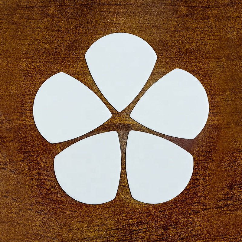 white matte jazz 3 guitar pick durable and grippy for guitar players