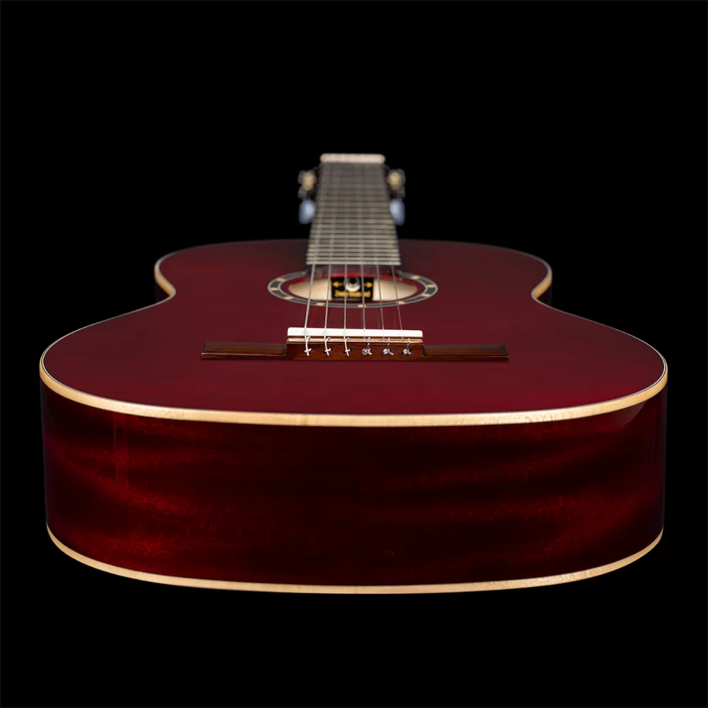Ortega Family Series Nylon String Classical Guitar – Full Size, Wine Red (ORT-R121-WR)